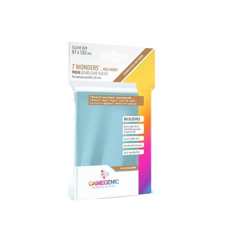 Prime 7 Wonders Sleeves Clear, 67x103 (80ct)