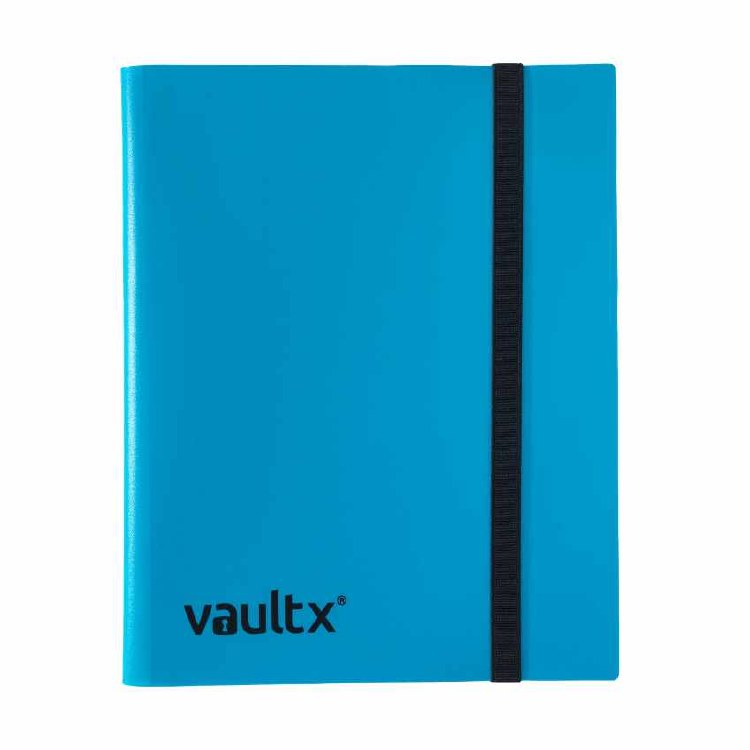 9-Pocket Strap Binder Blue