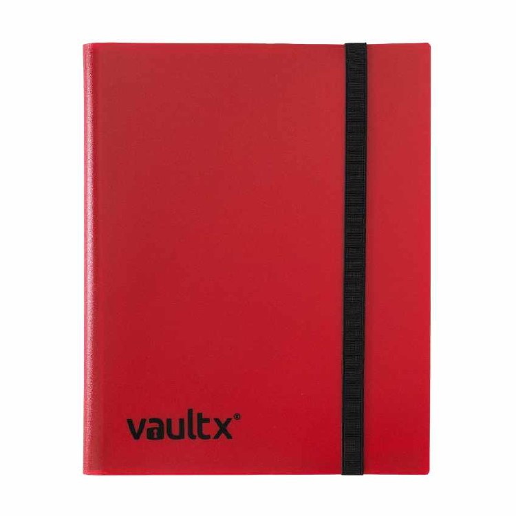 9-Pocket Strap Binder Red