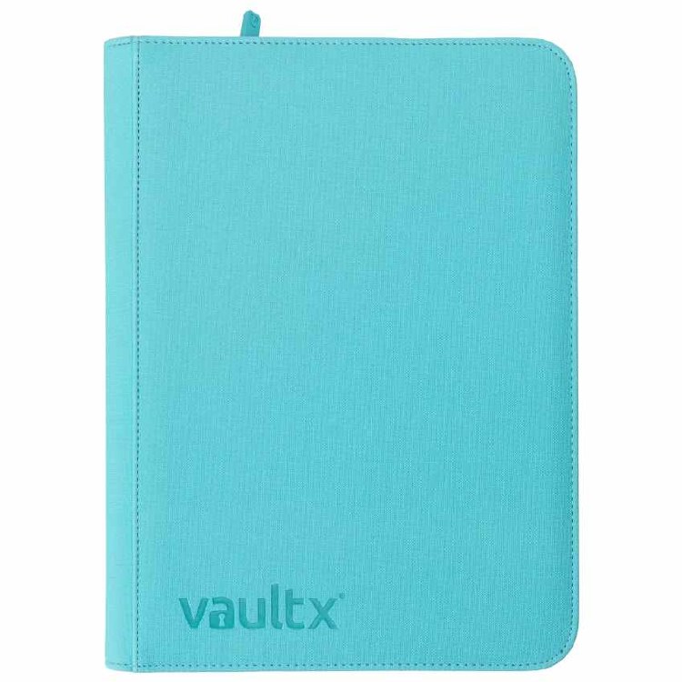 9-Pocket Zip Binder Pastel Blue