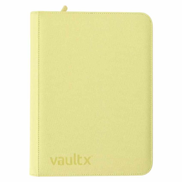 9-Pocket Zip Binder Pastel Yellow