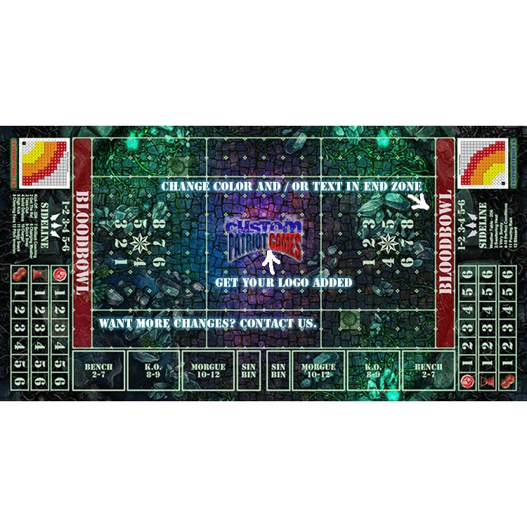 Blood Bowl 3.0 Sevens XL - Aztec Ruins with Stitched Edging and Customisation