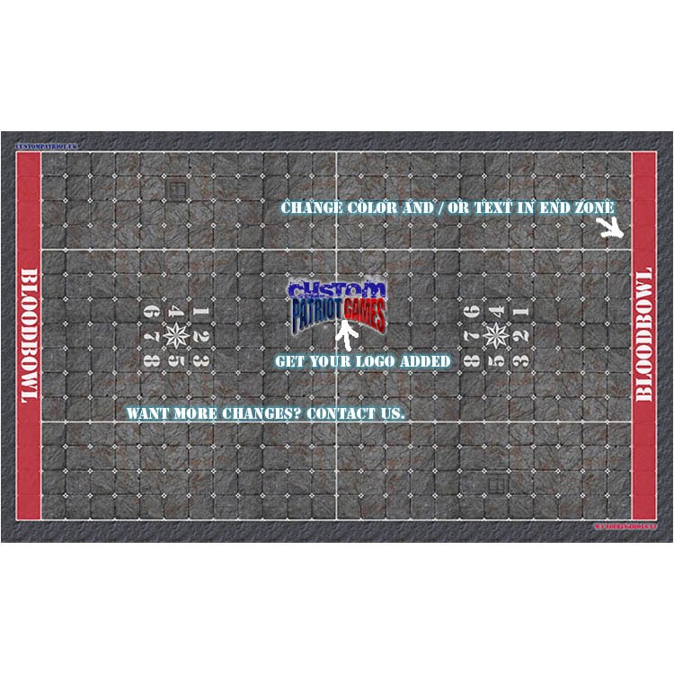Blood Bowl 3.0 Elevens Pitch Only - Stone Dungeon with Customisation