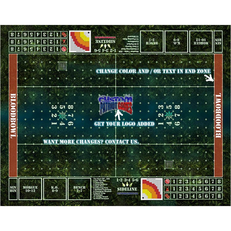 Blood Bowl 3.0 Elevens - Amazon with Stitched Edging and Customisation