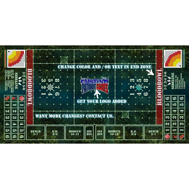 Blood Bowl 3.0 Sevens - Amazon with Stitched Edging and Customisation