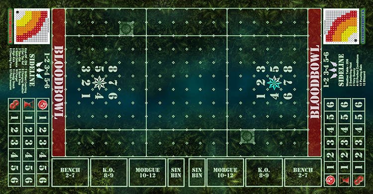 Blood Bowl 3.0 Sevens - Amazon with Stitched Edging
