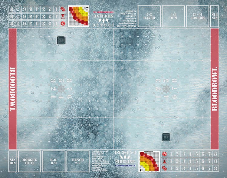 Blood Bowl 3.0 Elevens - Winter Blizzard with Stitched Edging