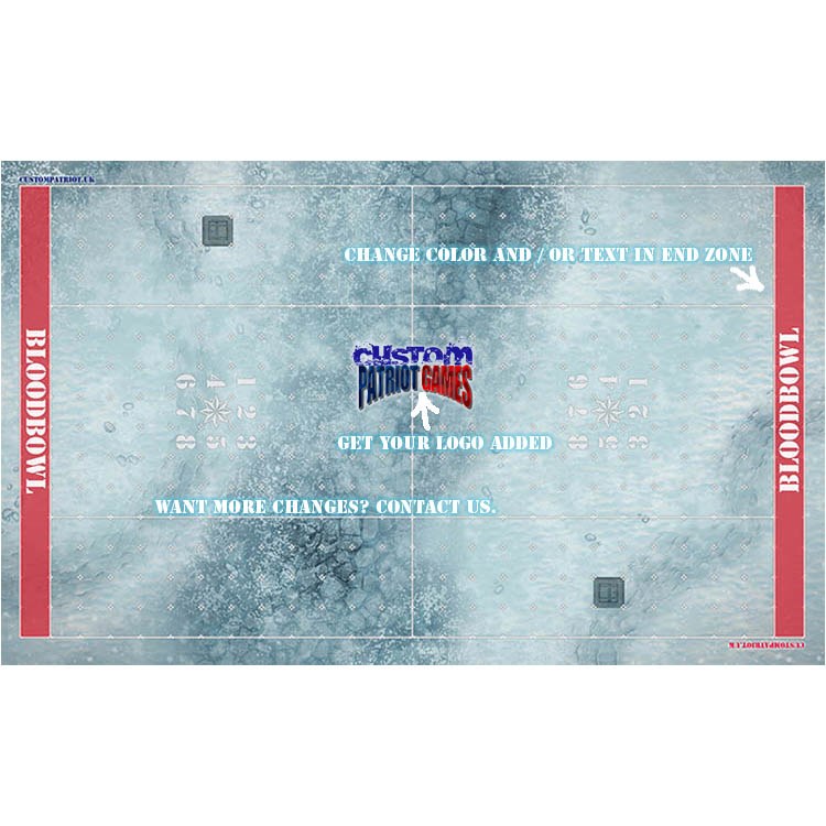 Blood Bowl 3.0 Elevens Pitch Only - Winter Blizzard with Customisation