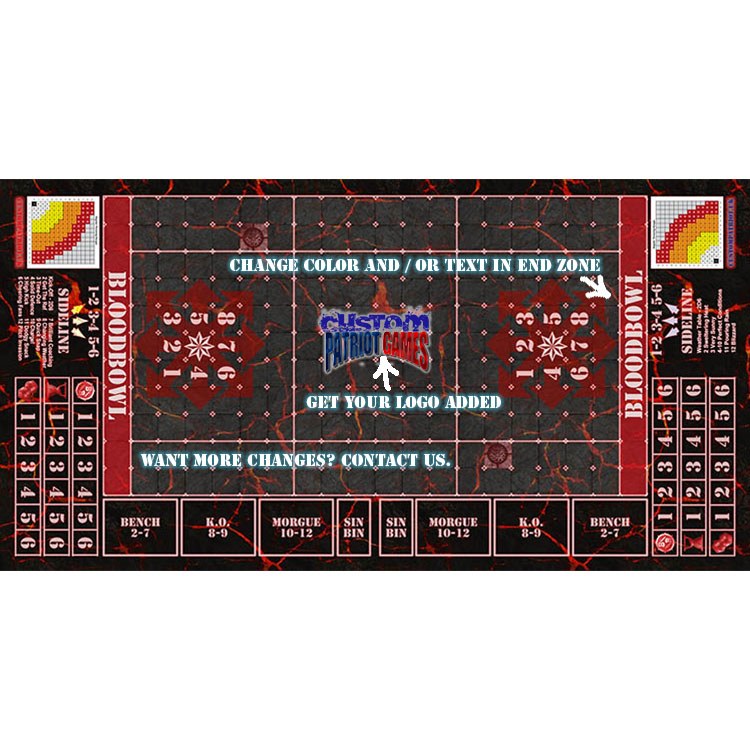Blood Bowl 3.0 Sevens XL - Chaos with Stitched Edging and Customisation
