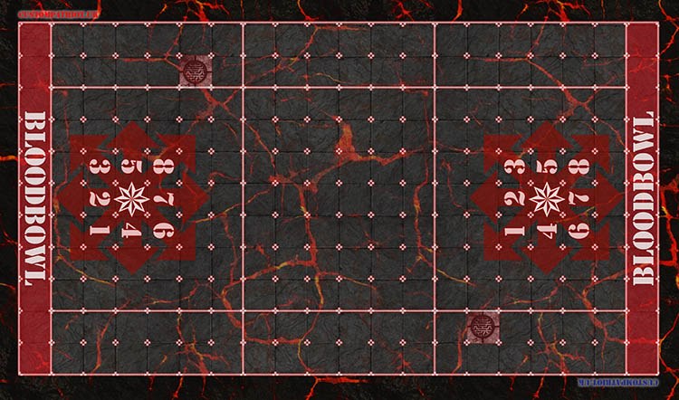 Blood Bowl 3.0 Sevens XL Pitch Only - Chaos