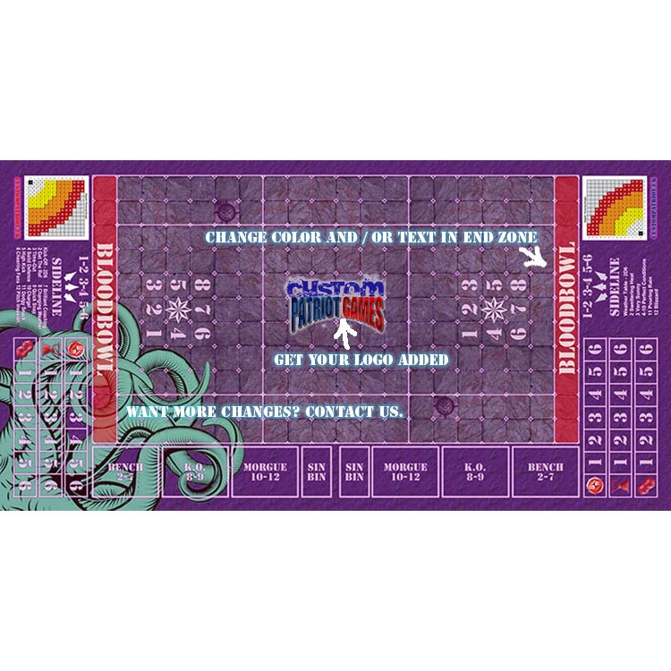 Blood Bowl 3.0 Sevens - Dark Elf with Stitched Edging and Customisation