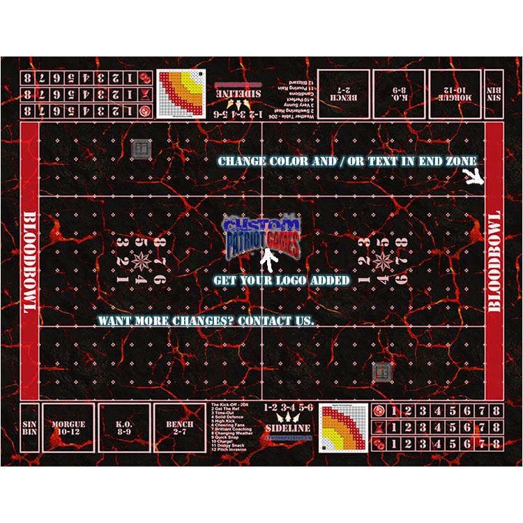 Blood Bowl 3.0 Elevens - Lava with Customisation