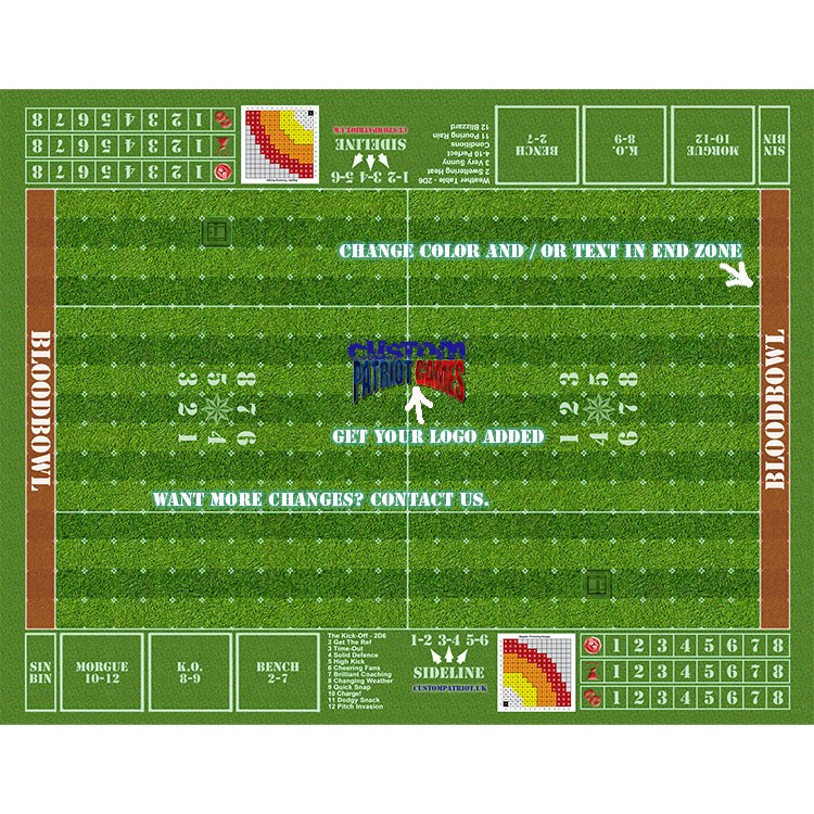 Blood Bowl 3.0 Elevens - Lush Grass with Customisation
