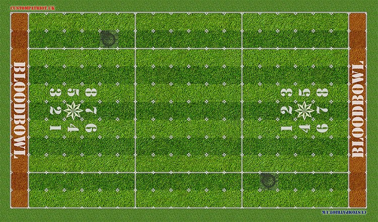 Blood Bowl 3.0 Sevens Pitch Only - Lush Grass with Stitched Edging