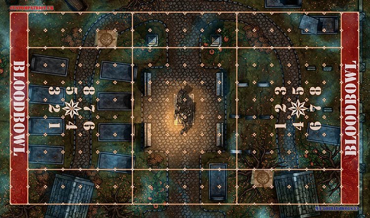 Blood Bowl 3.0 Sevens Pitch Only - Spooky