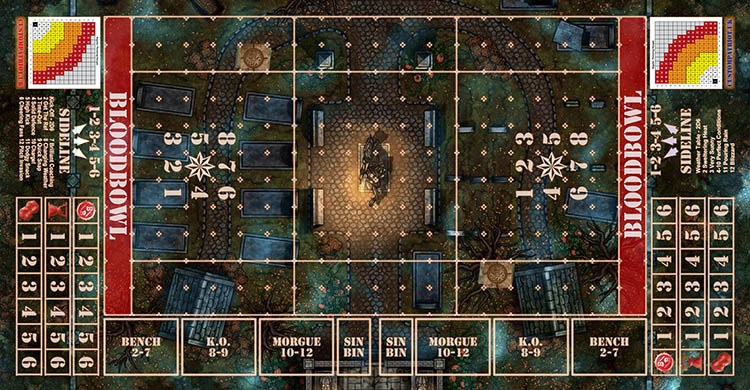 Blood Bowl 3.0 Sevens XL - Spooky with Stitched Edging