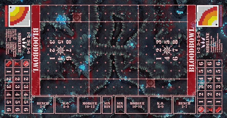 Blood Bowl 3.0 Sevens - Squiggoth Cave with Stitched Edging