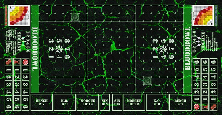 Blood Bowl 3.0 Sevens - Warp with Stitched Edging