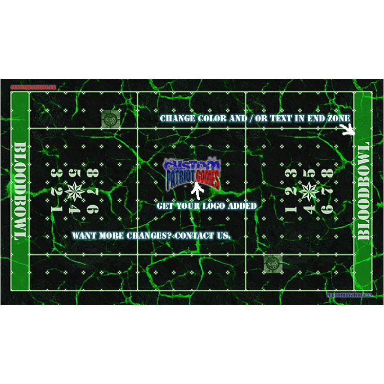 Blood Bowl 3.0 Sevens Pitch Only - Warp with Customisation