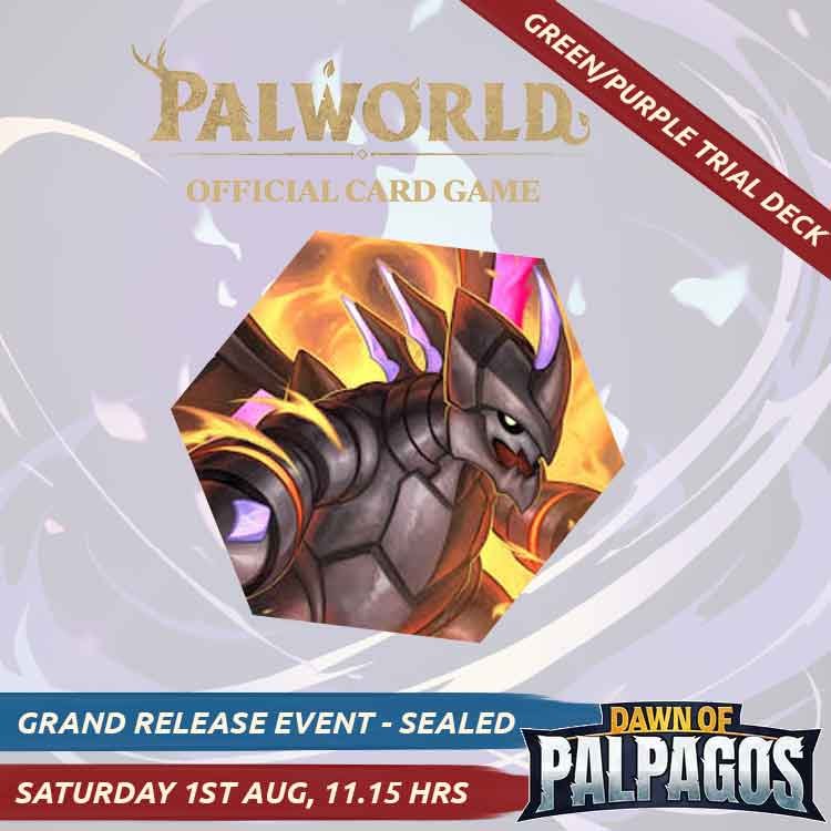 Palworld Grand Release Green and Purple Starter Deck Ticket