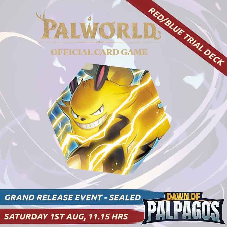 Palworld Grand Release Red and Blue Starter Deck Ticket