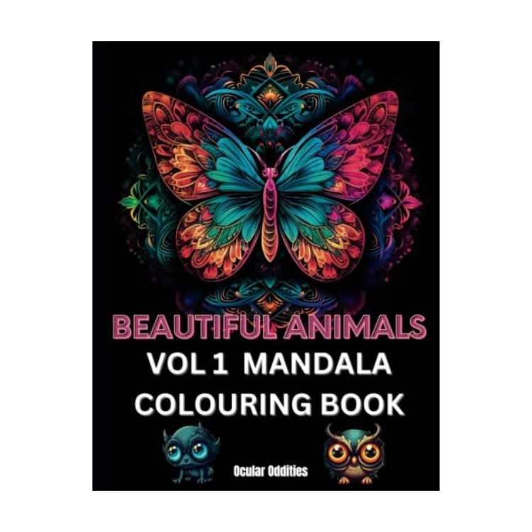 Beautiful Animals - Vol.1 Mandala Colouring Book