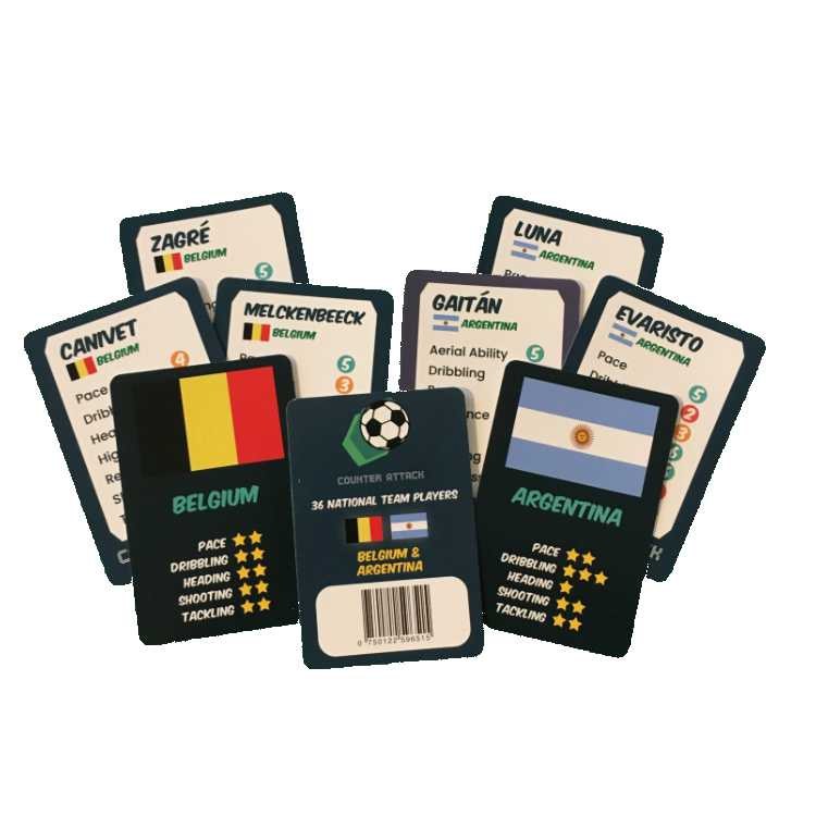 Counter Attack: National Team Cards - Belgium & Argentina