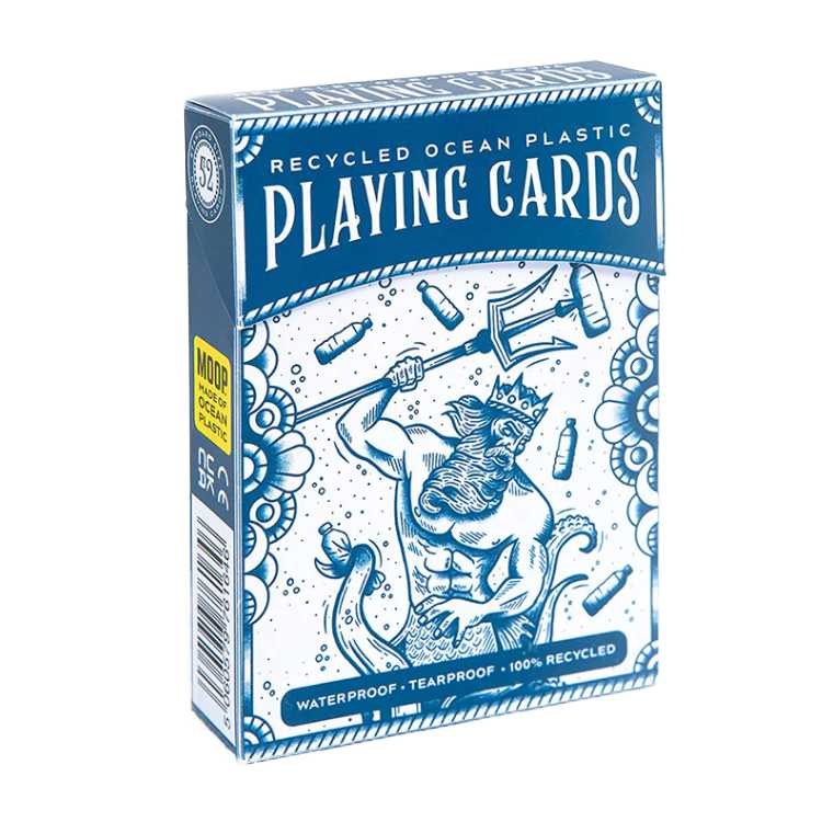 Recycled Ocean Plastic Playing Cards, Blue