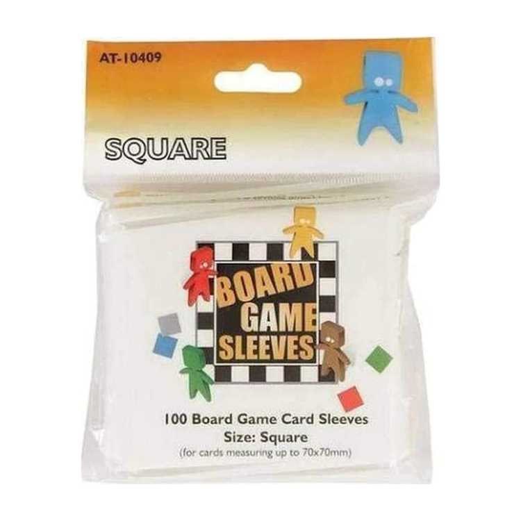 Square Sleeves Clear, 70x70 (100ct)