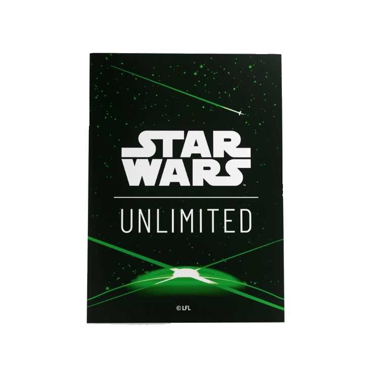Star Wars™: Unlimited Art Sleeves, Card Back Green, Standard Size (60ct)