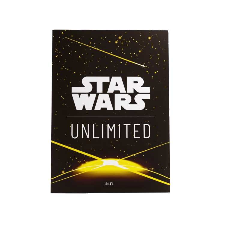 Star Wars™: Unlimited Art Sleeves, Card Back Yellow, Standard Size (60ct)