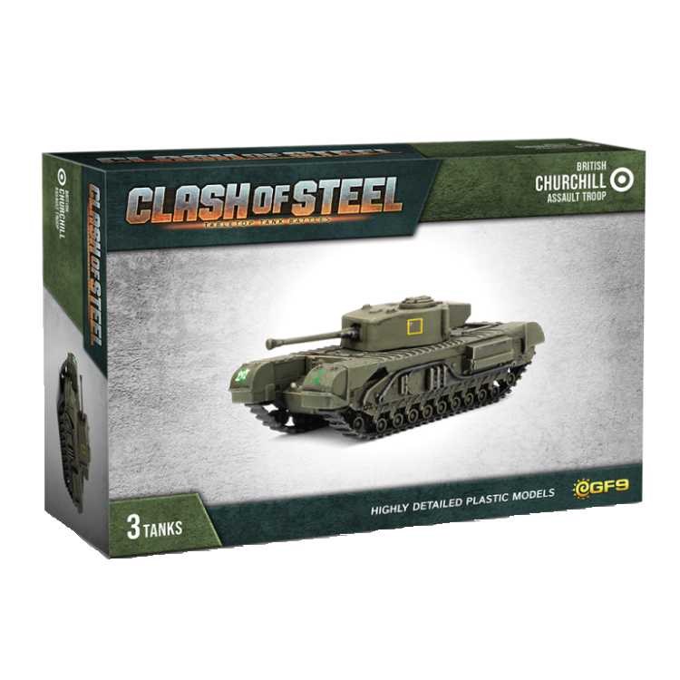 British Churchill Assault Troop - 3 Tanks