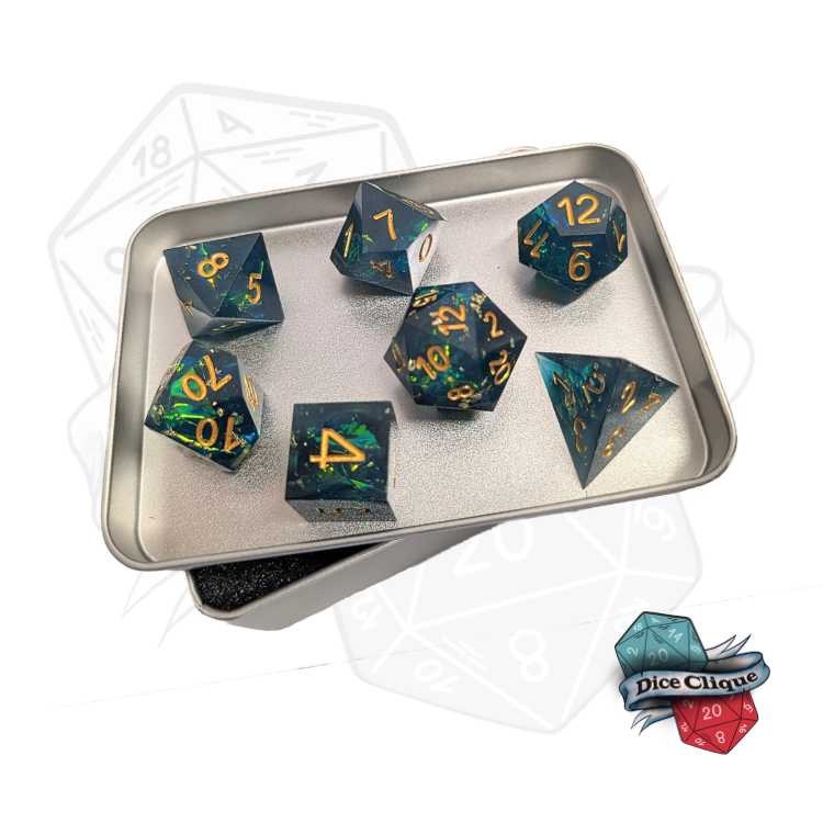 Deep Sea Treasures Poly Dice Set