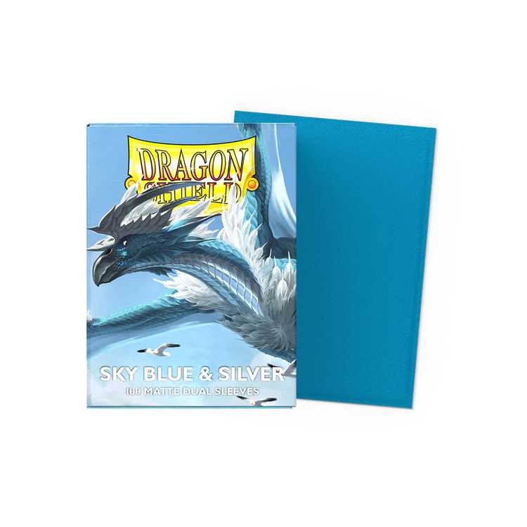 DUAL Sky Blue & Silver, Standard Size (100ct)