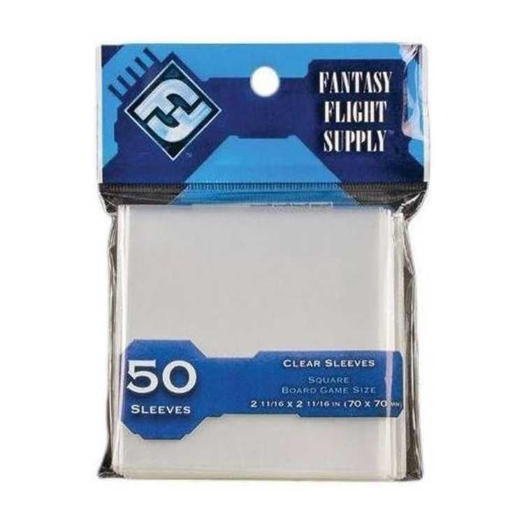Final Fantasy Square Sleeves Clear, 70x70 (50ct)