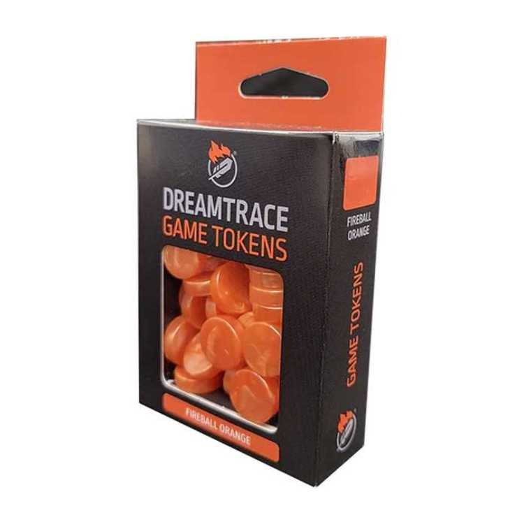 DreamTrace Gaming Tokens: Fireball Orange
