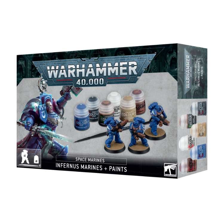 Space Marines: Infernus Marines + Paints Set