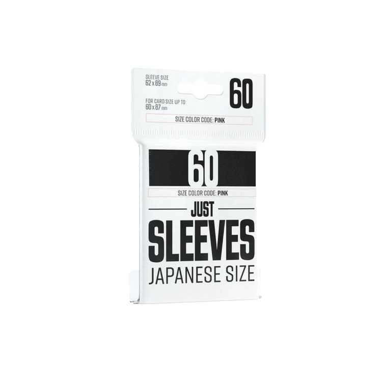 Just Sleeves Black, Japanese Size (60ct)