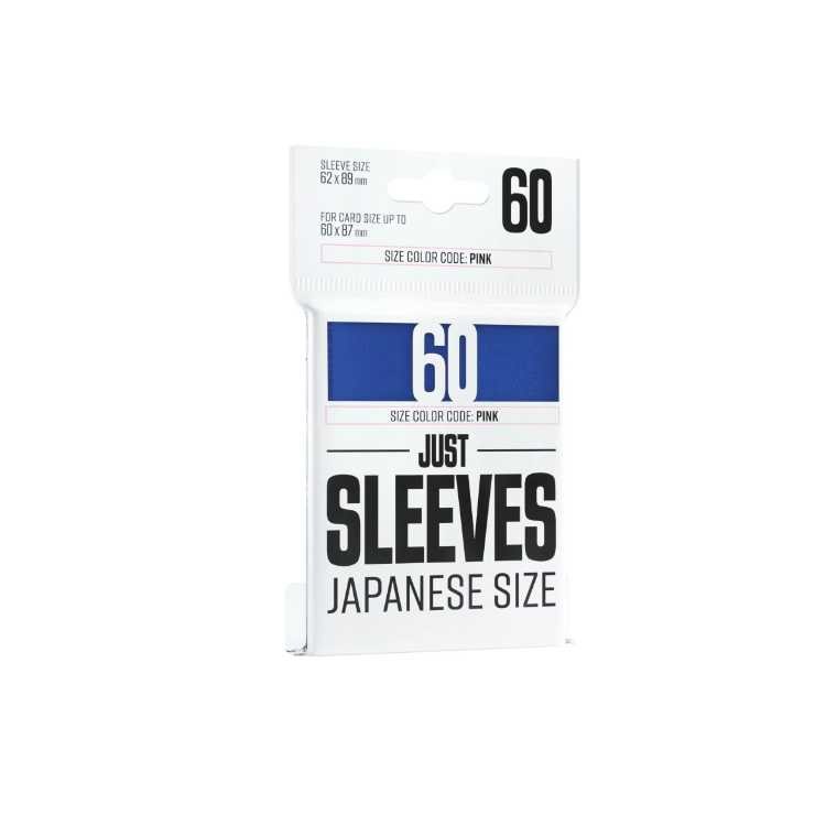 Just Sleeves Blue, Japanese Size (60ct)