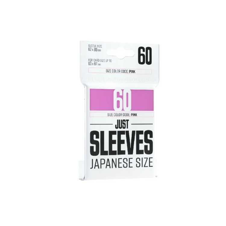 Just Sleeves Pink, Japanese Size (60ct)