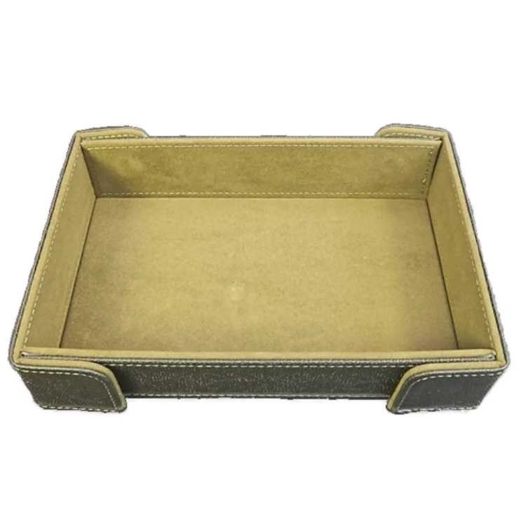 Khaki Rectangular Magnetic Dice Tray