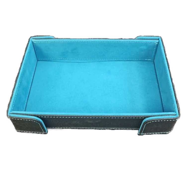 Ultra Blue Rectangular Magnetic Dice Tray