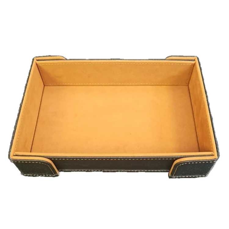 Tan Rectangular Magnetic Dice Tray