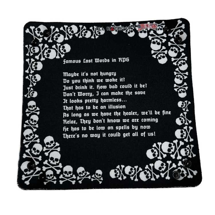 Last words 8" x 8" Dice Tray