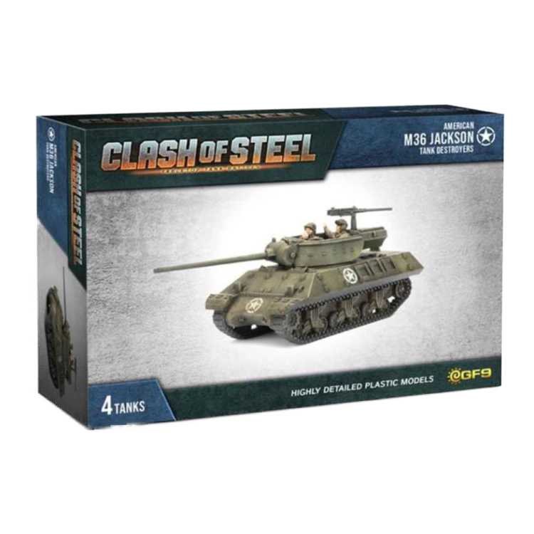 American M36 Jackson Tank Destroyers - 4 Tanks