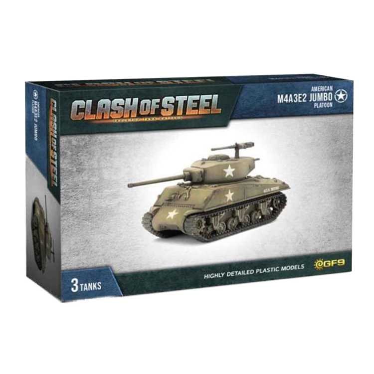 American M4A3E2 Jumbo Platoon - 3 Tanks