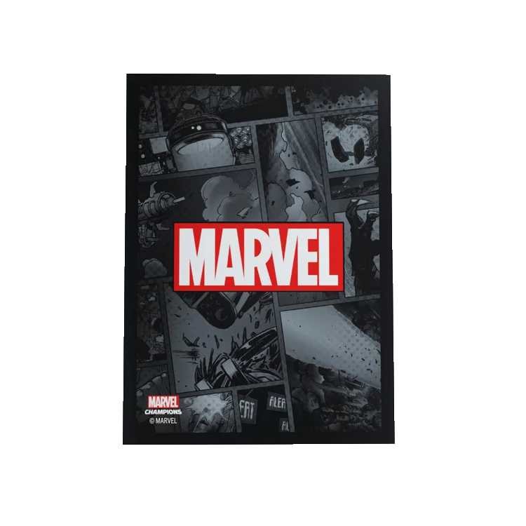 Marvel Champions Art Sleeves, Marvel Black, Standard Size (50ct)