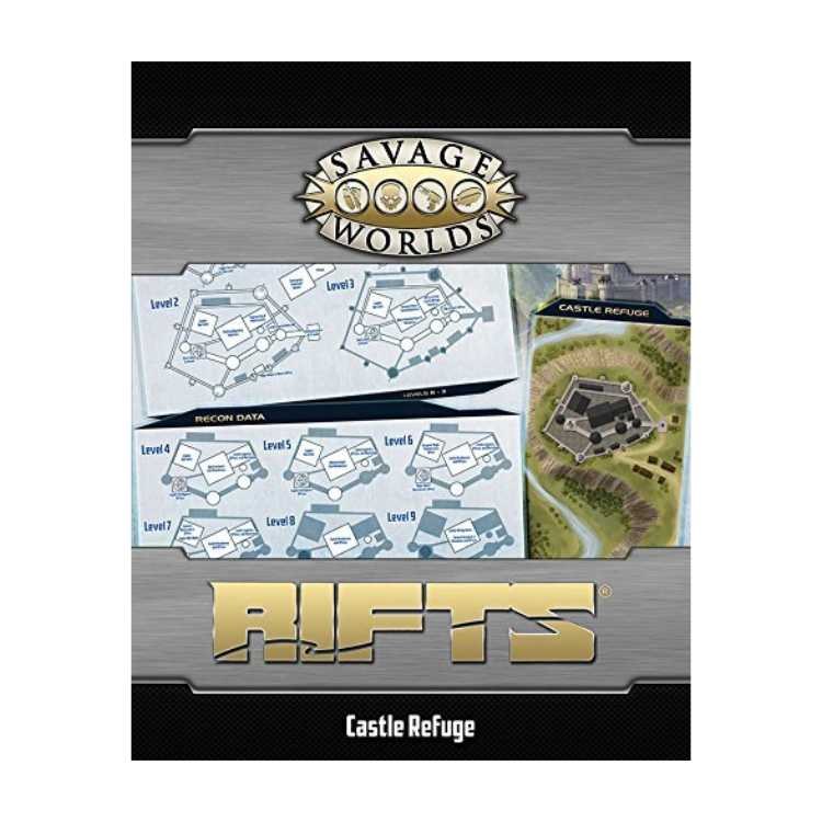 Savage Rifts® Map: North America & Castle Refuge