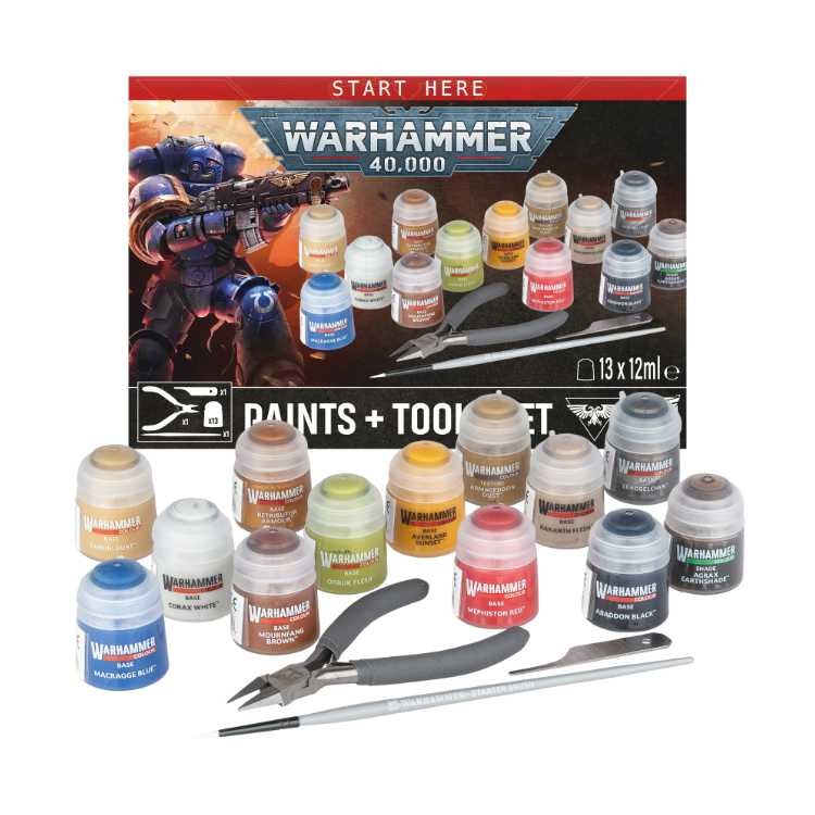 Warhammer 40,000: Paint + Tools Set