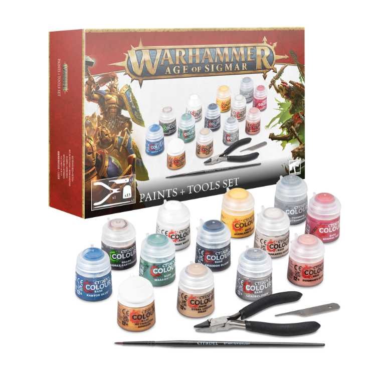 Warhammer Age of Sigmar: Paints + Tools Set
